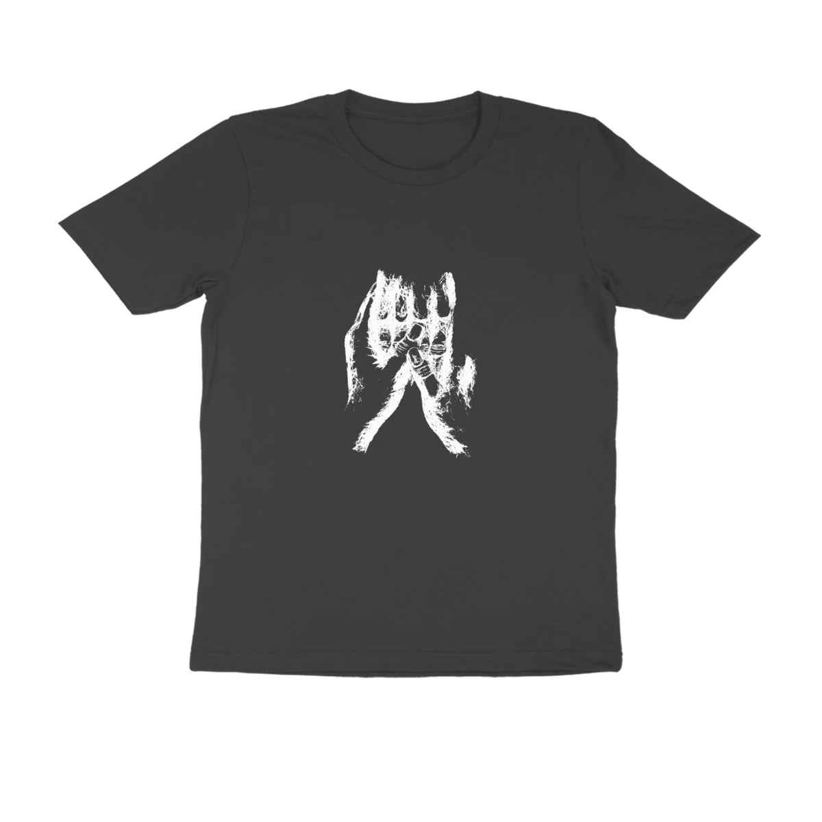 Held Hands Tee (Black): I crash into you more - Black