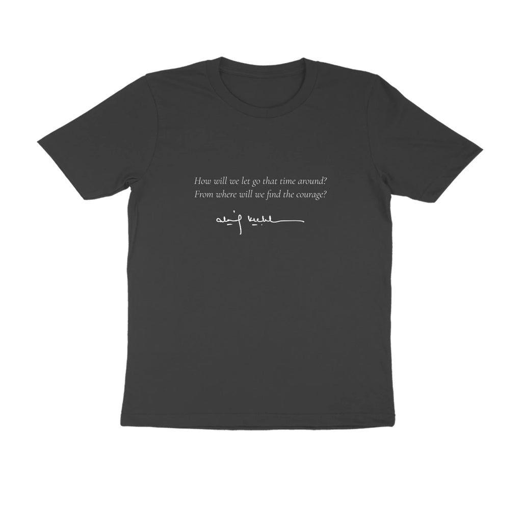 Balloon Girl Tee (Black, Quote front / sketch back) - Black