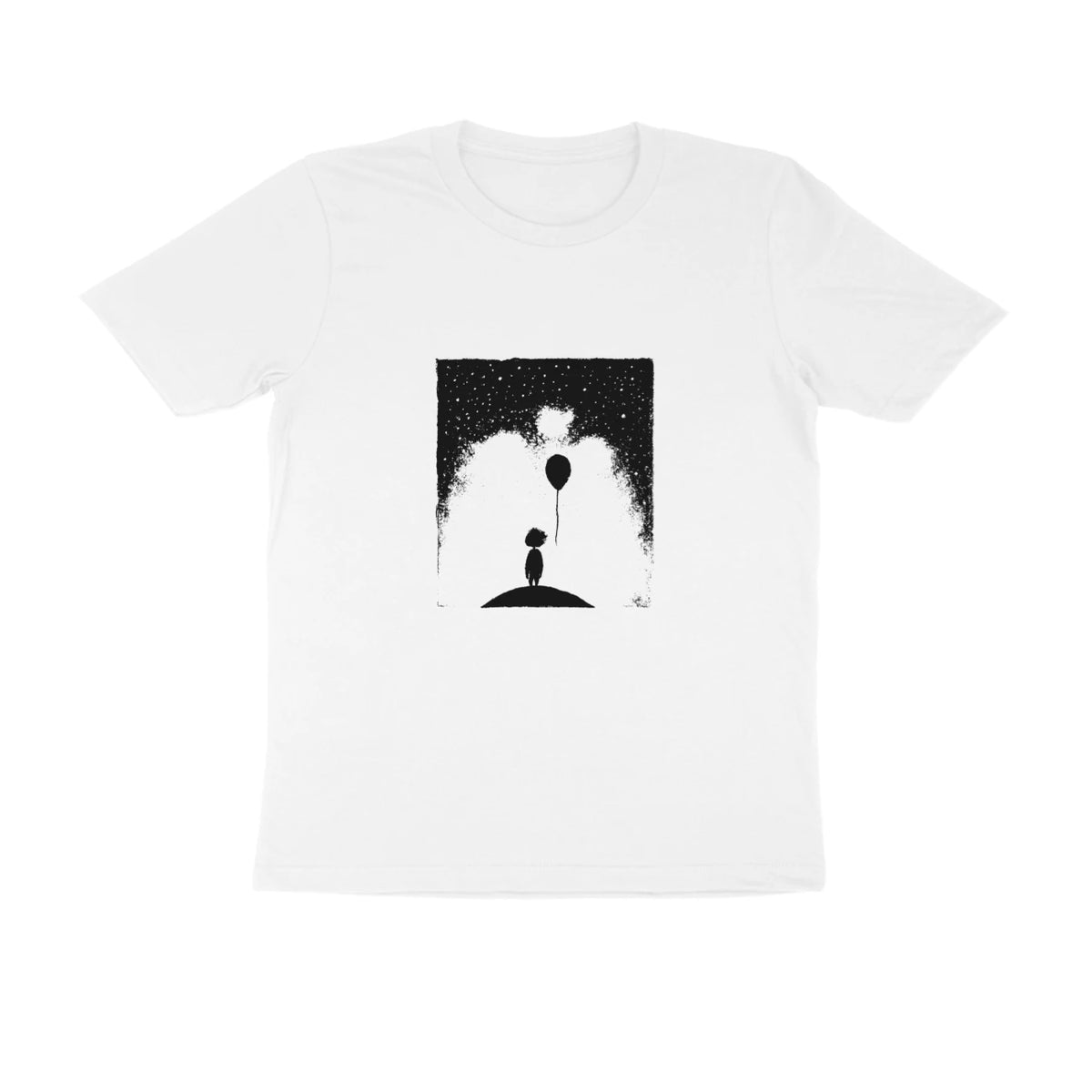 Balloon Girl Tee (White): How will we let go that time around? - White
