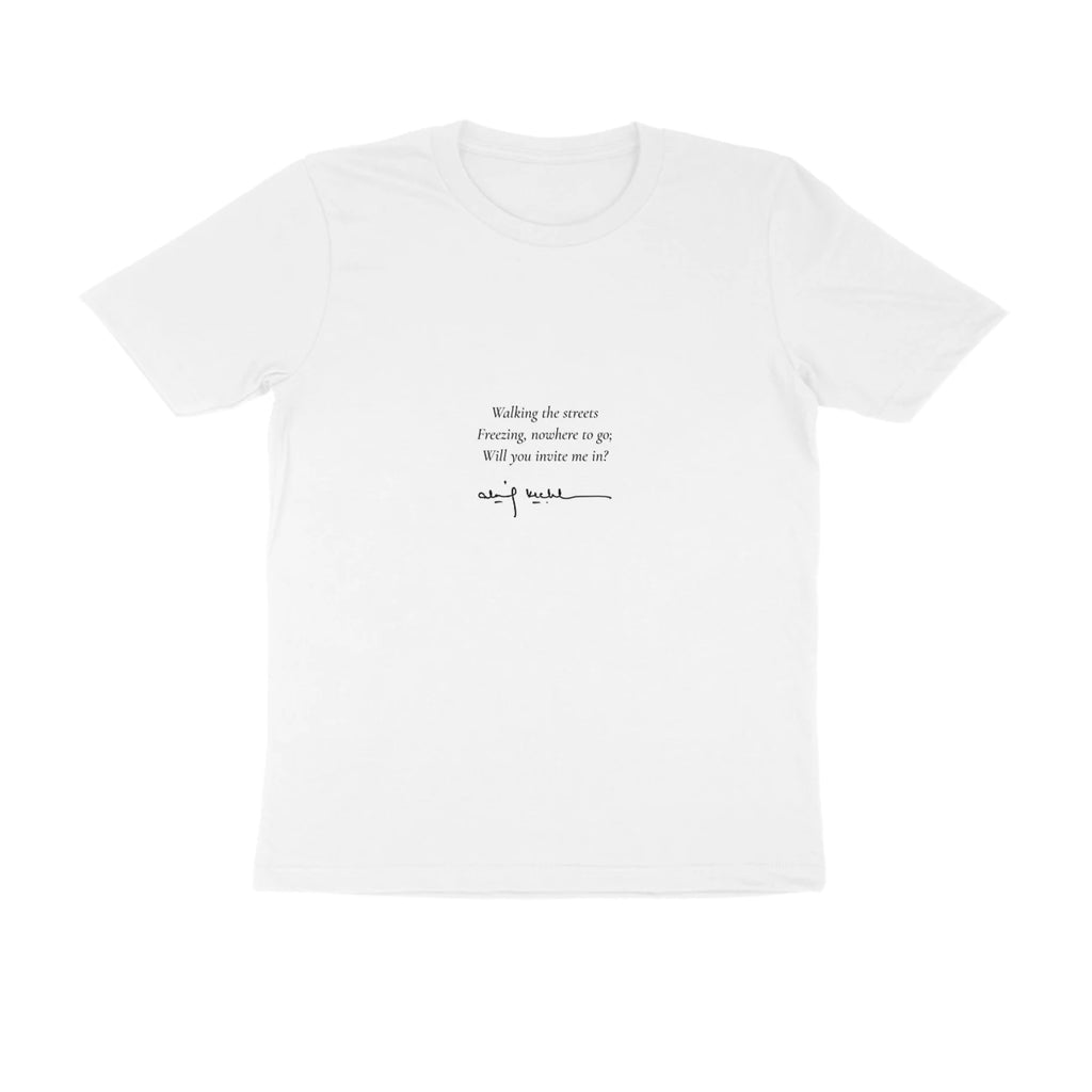 Window & Cart Tee (White, Quote front / sketch back) - White
