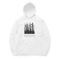 Forest Hoodie (White, Sketch + quote front (Ak logo)) - White