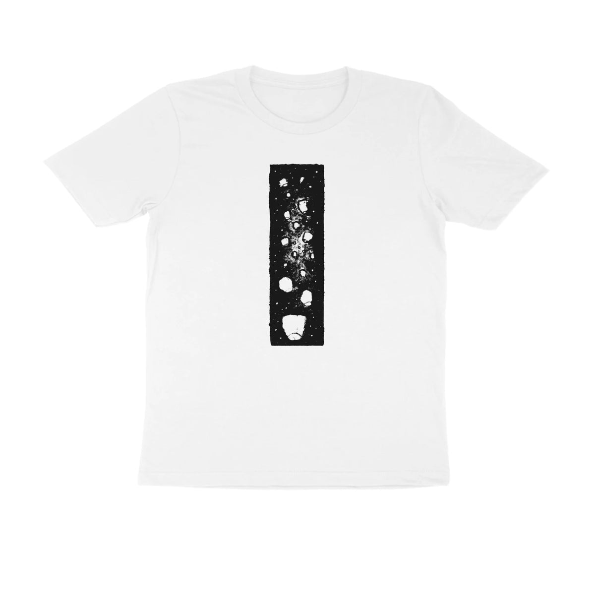 Falling Stars Tee – Sketch front only – White (front)
