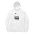 Sea Stairs Hoodie (White, Sketch + quote front (Ak logo)) - White