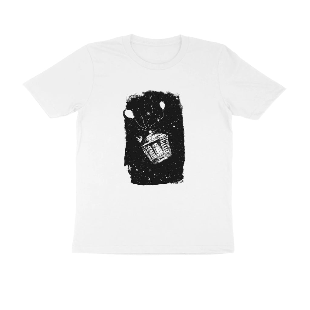 Basket of Light Tee (White): I crash into you more each time I try to escape you. - White