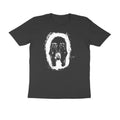Hidden Face Tee (Black, Sketch front only) - Black