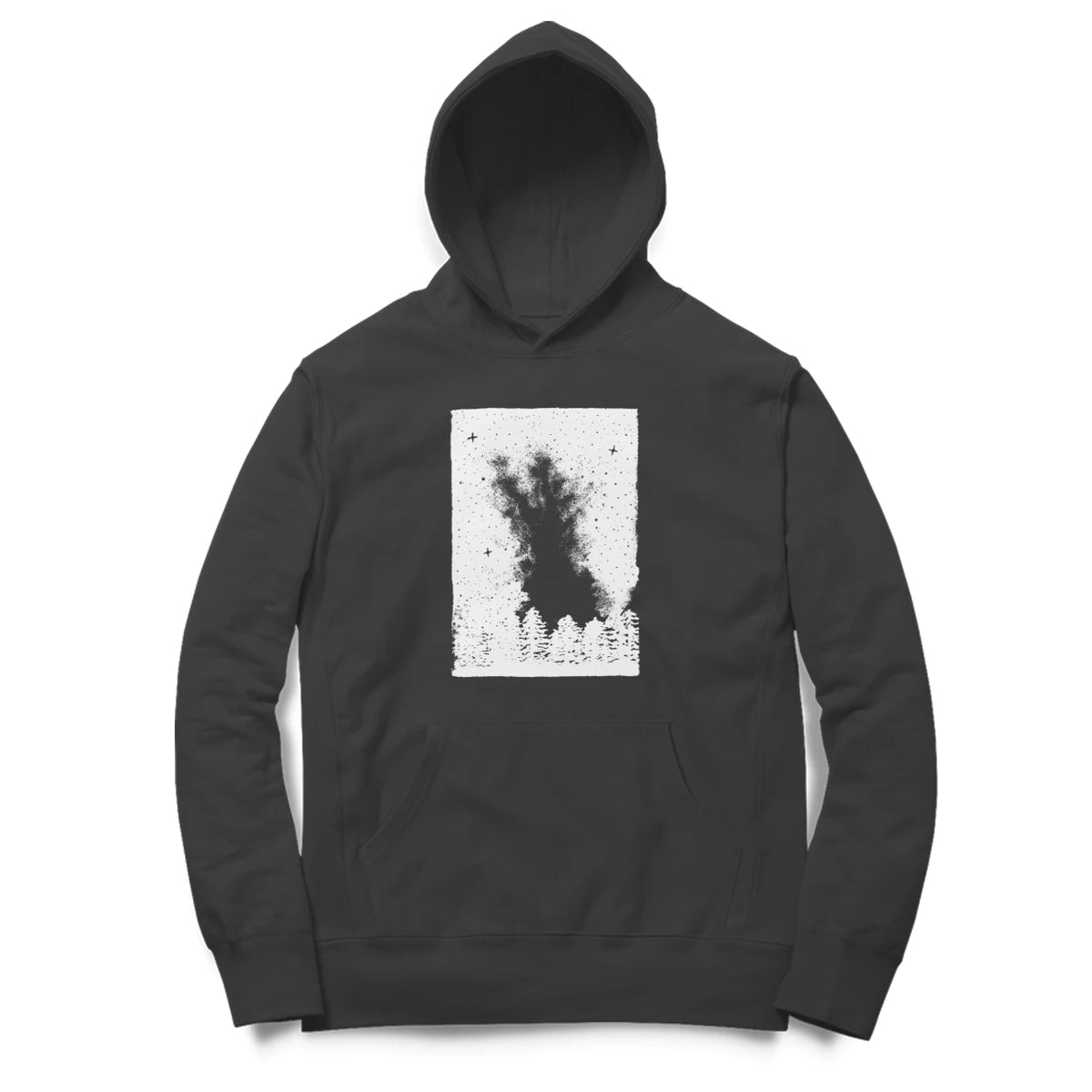 Starfield Hoodie (Black, Sketch front only) - Black