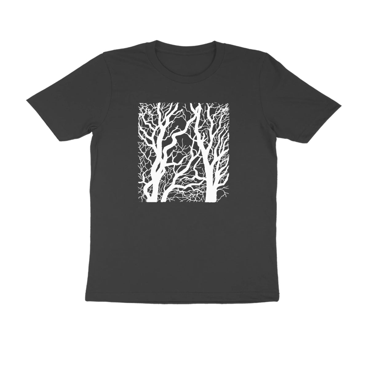 Bare Trees Tee (Black, Sketch front only) - Black