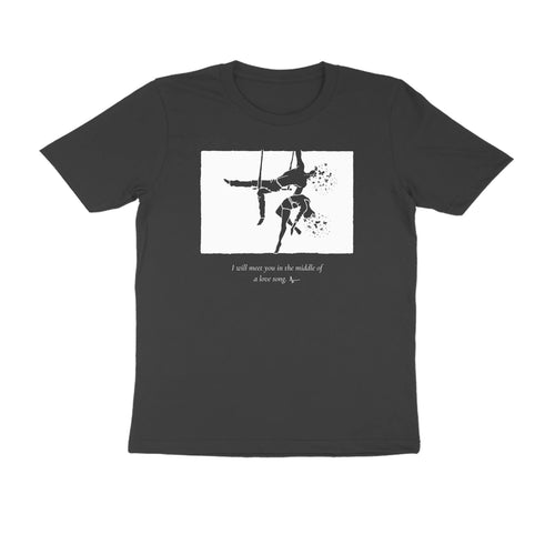 Aerialists Tee (Black, Sketch + quote front (Ak logo)) - Black