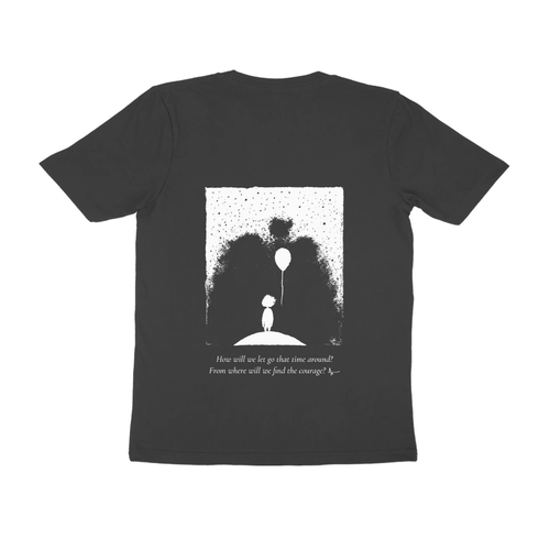 Balloon Girl Tee (Black, Ak chest logo front / sketch + quote back (Ak logo))