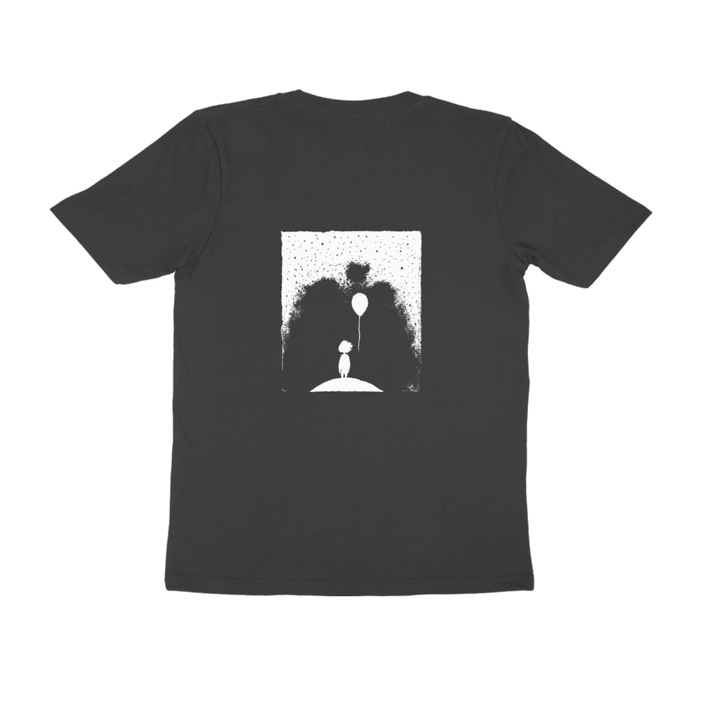 Balloon Girl Tee (Black, Quote front / sketch back)