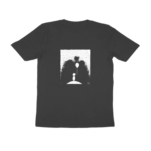 Balloon Girl Tee (Black, Quote front / sketch back)