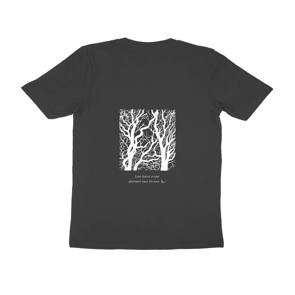 Bare Trees Tee (Black, Ak chest logo front / sketch + quote back (Ak logo))