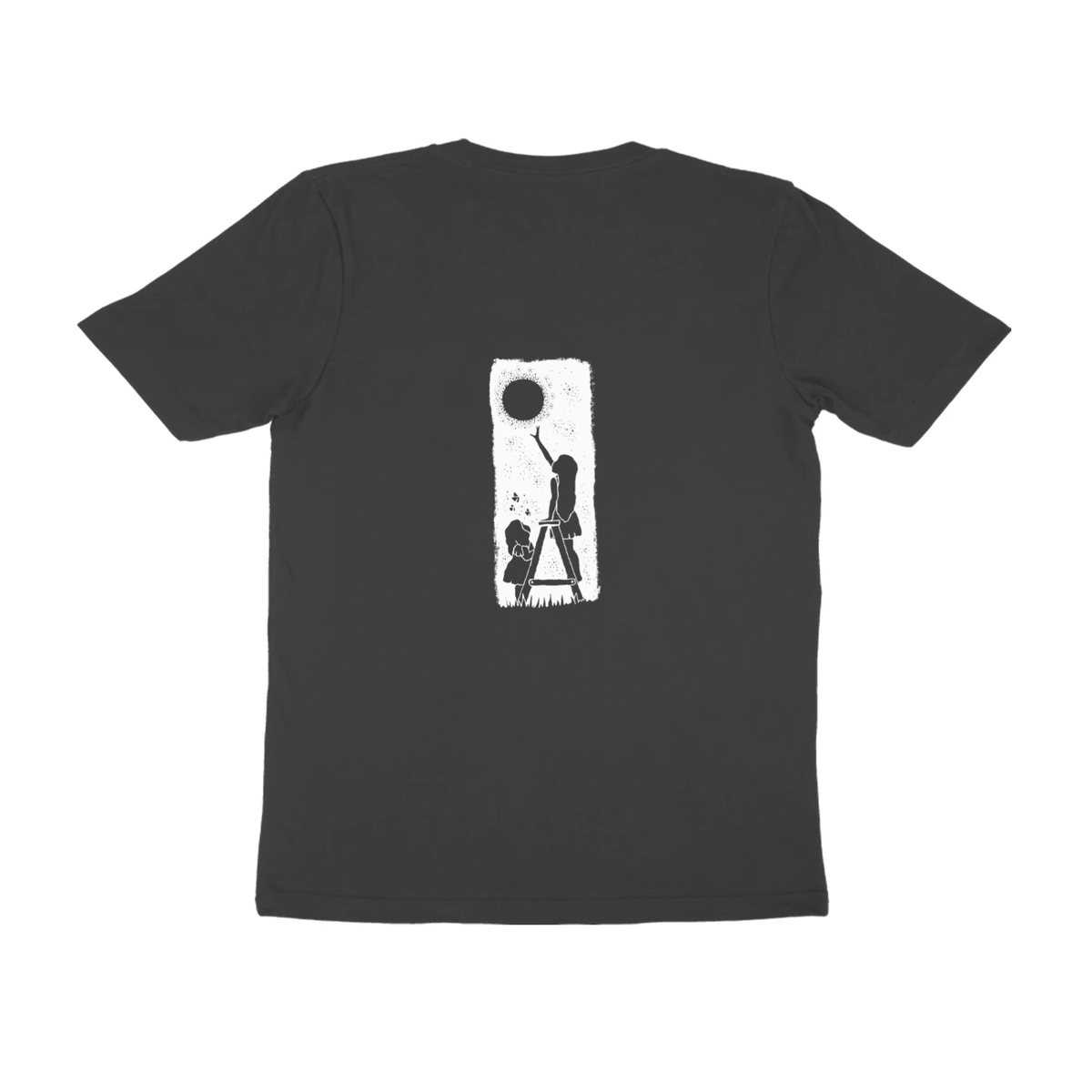 Moon Ladder Tee (Black, Quote front / sketch back)