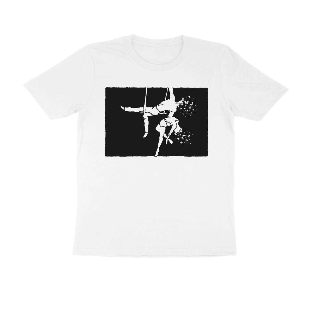 Aerialists Tee (White): I will meet you in the middle of - White