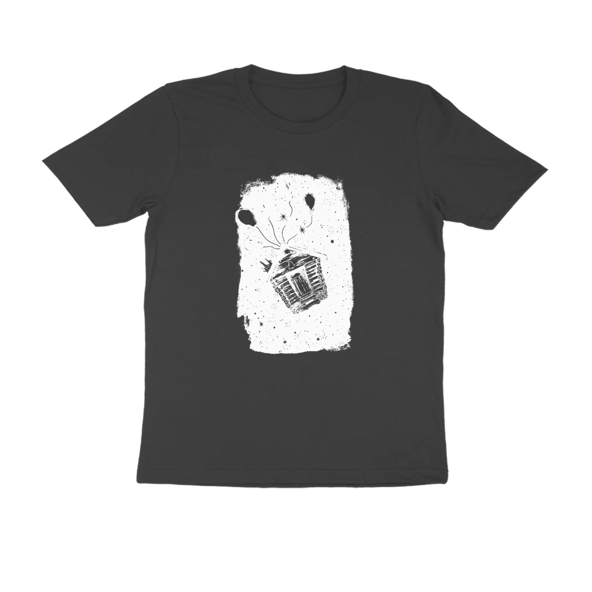Basket of Light Tee (Black): I crash into you more each time I try to escape you. - Black