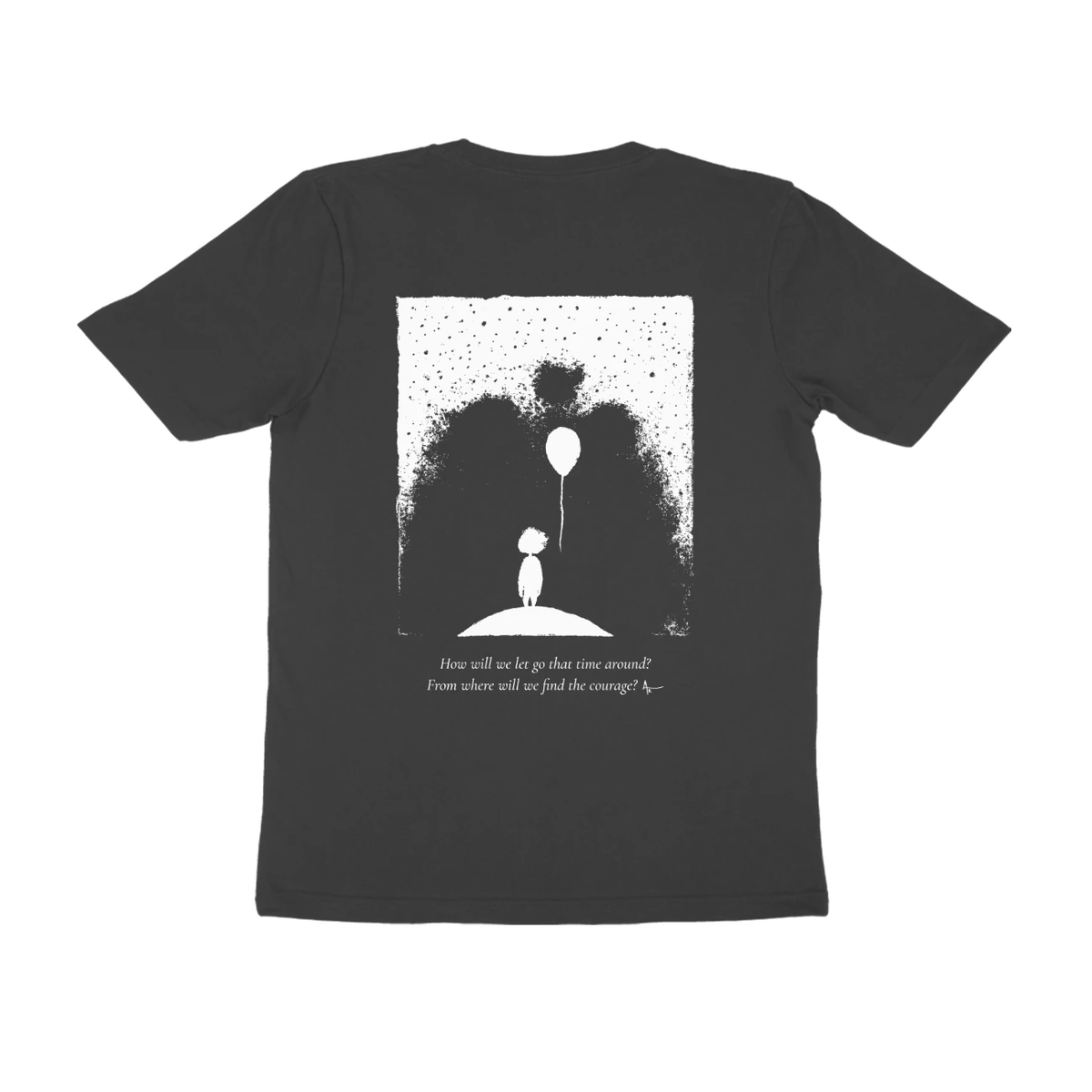 Balloon Girl Tee (Black) - back