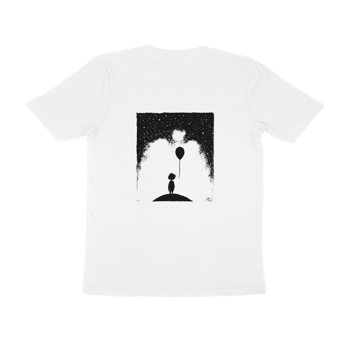 Balloon Girl Tee (White, Quote front / sketch back)