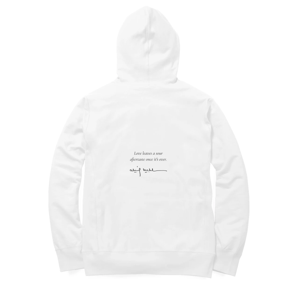 Bare Trees Hoodie (White): Love leaves a sour
