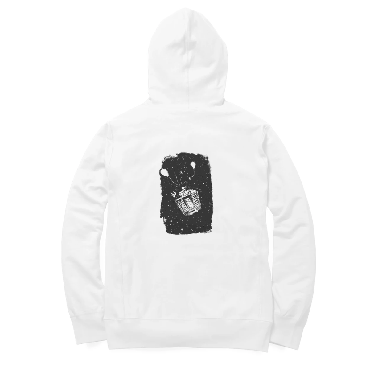 Basket of Light Hoodie (White, Quote front / sketch back)
