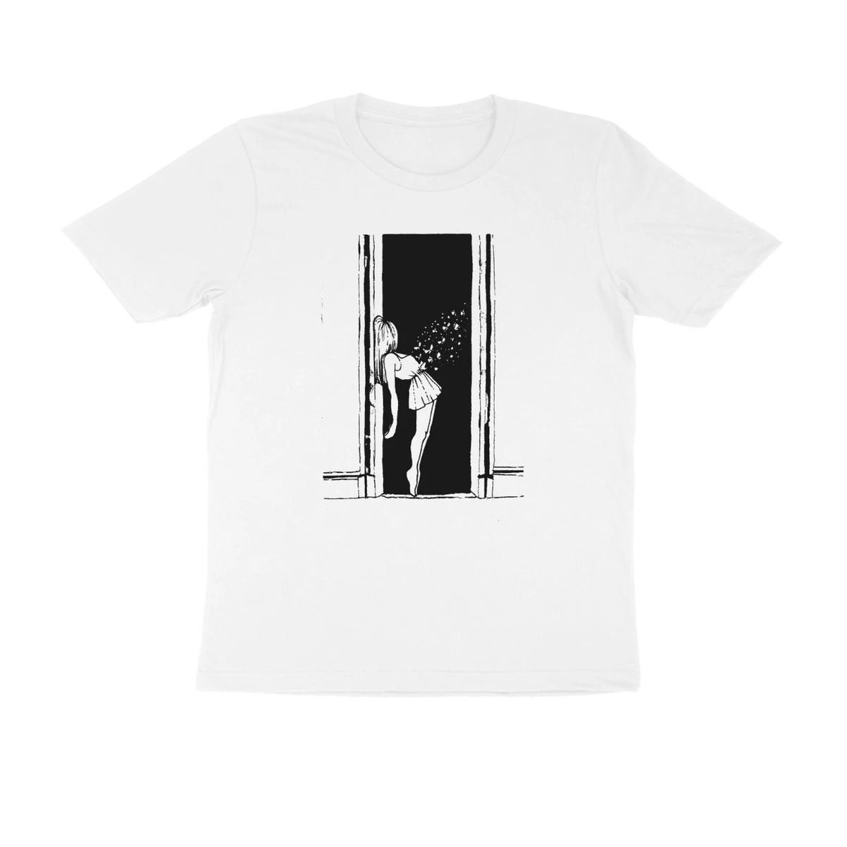 Doorway Tee (White, Sketch front only) - White