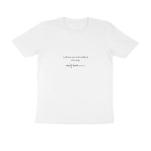 Aerialists Tee (White, Quote front / sketch back) - White