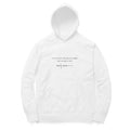 Moon Ladder Hoodie (White, Quote front / sketch back) - White