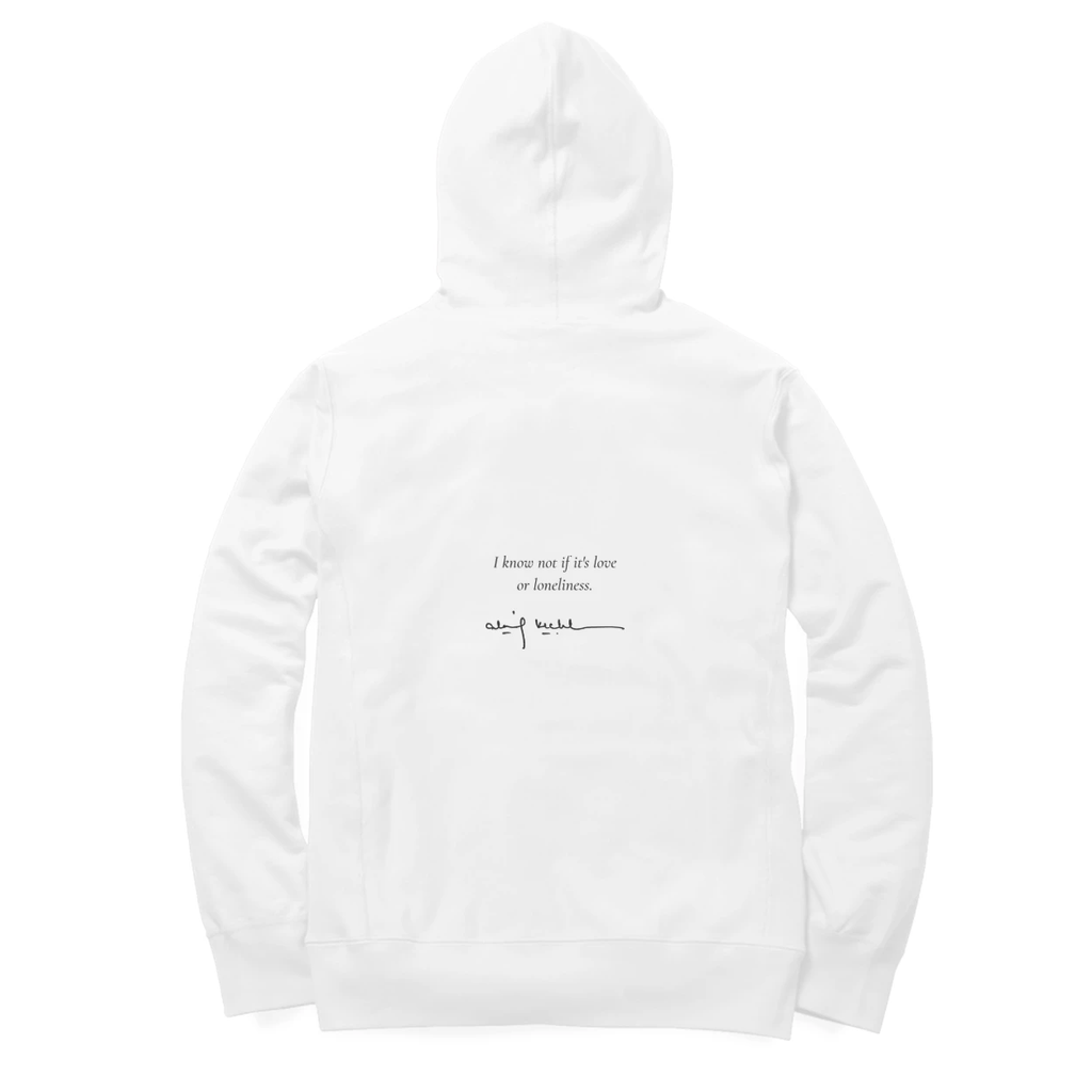 Faceless Hoodie (White): I know not if it's love
