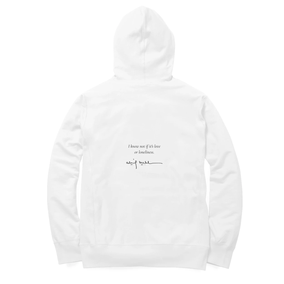 Faceless Hoodie (White): I know not if it's love