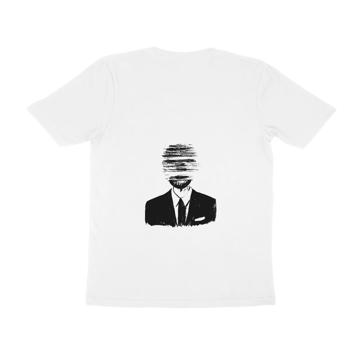 Faceless Tee (White, Quote front / sketch back)