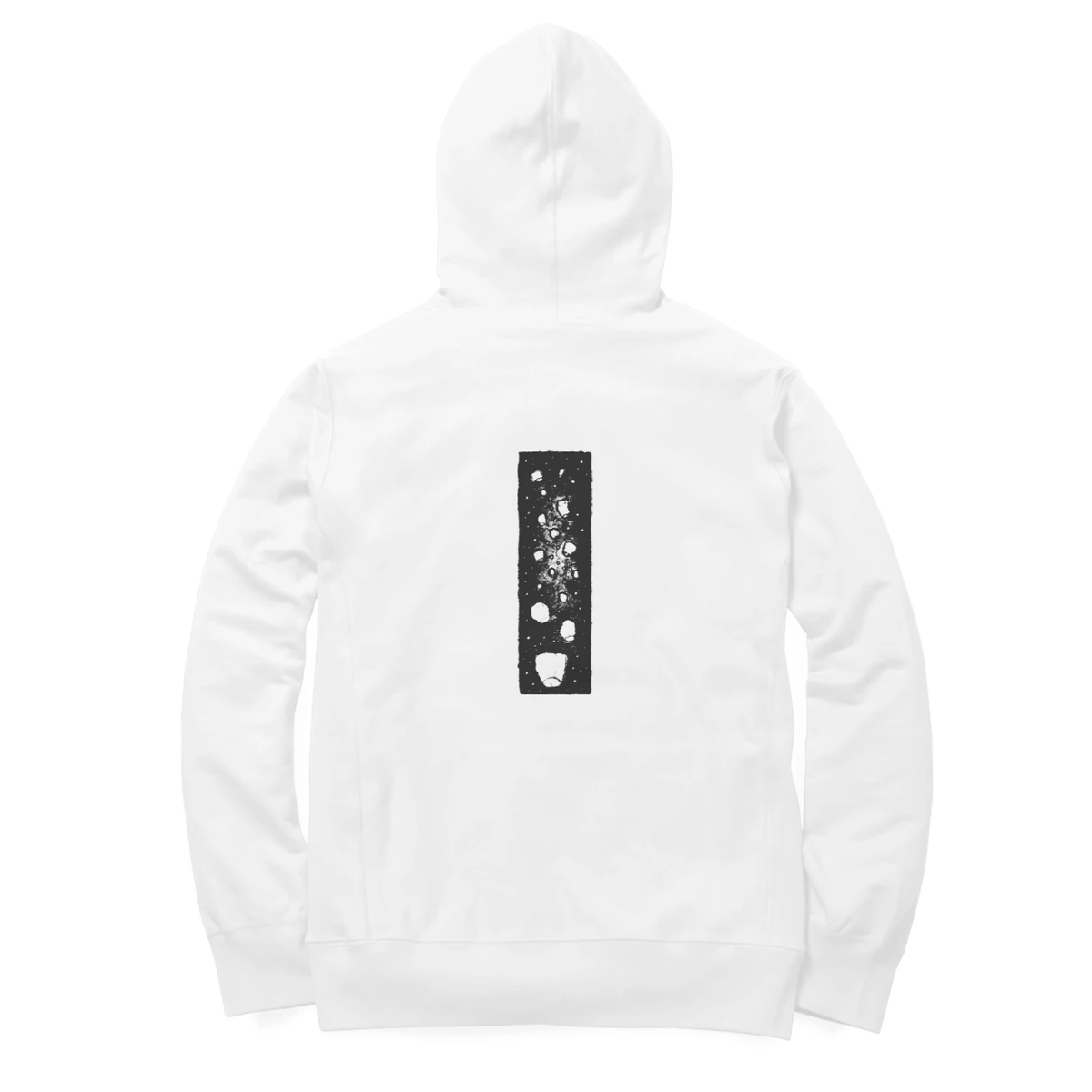 Falling Stars Hoodie (White, Quote front / sketch back)