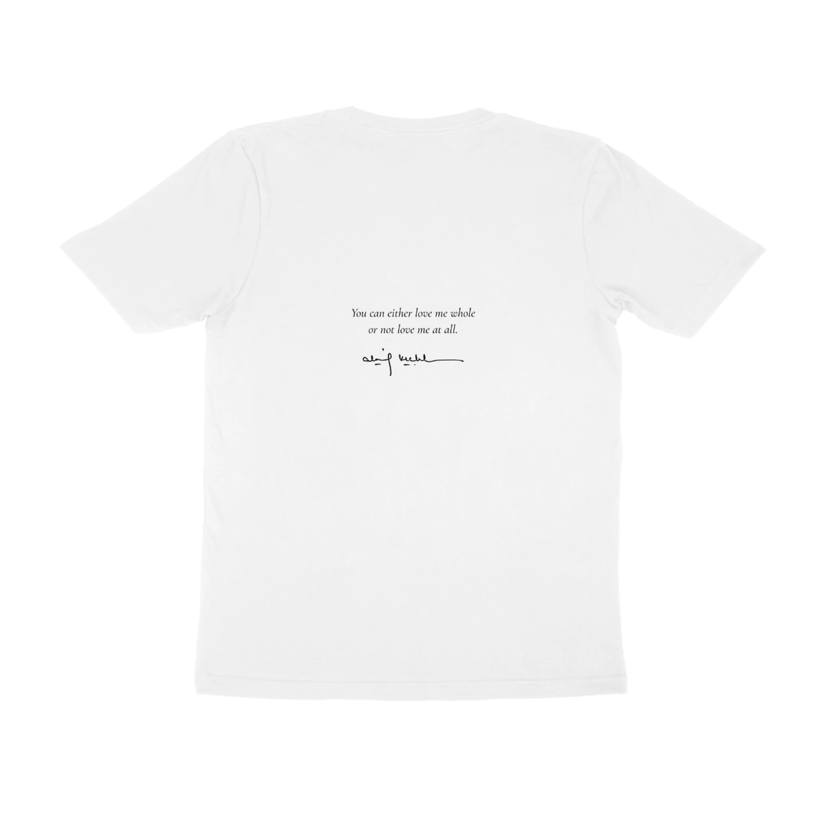 Girl in Bloom Tee (White): You can either love me whole
