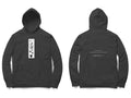 Falling Stars Hoodie – Sketch front, poem back – Black (front and back)