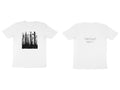 Forest Tee – Sketch front, poem back – White (front and back)