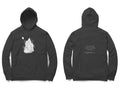Haunted House Hoodie – Sketch front, poem back – Black (front and back)