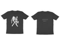Held Hands Tee – Sketch front, poem back – Black (front and back)