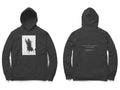 Starfield Hoodie – Sketch front, poem back – Black (front and back)