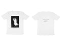Starfield Tee – Sketch front, poem back – White (front and back)