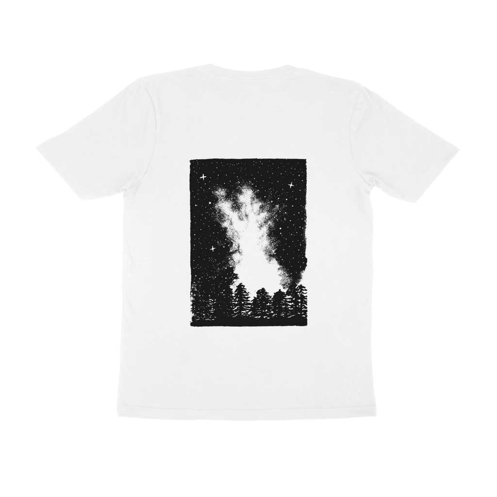 Starfield Tee (White, Quote front / sketch back)