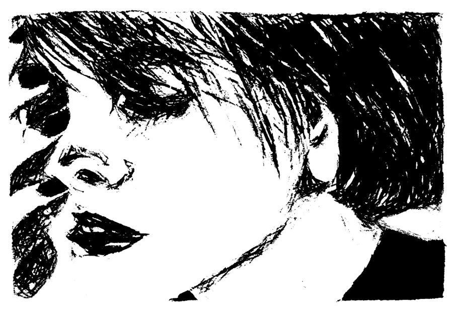 Hand-drawn sketch by Akif Kichloo